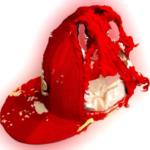 VTG TATTERED ST LOUIS CARDINAL HAT 6 7/8 ZOMBIE HALLOWEEN COSTUME MLB BASEBALL - Picture 6 of 11